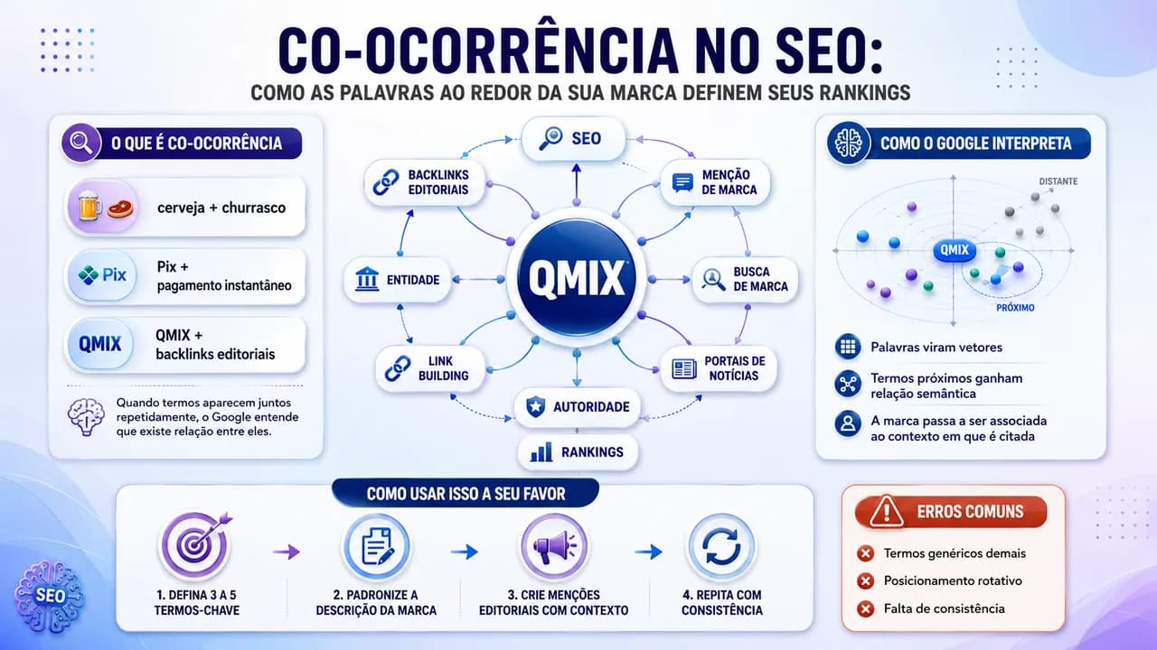 Co-ocorrência no SEO: como as palavras ao redor da marca definem seus rankings